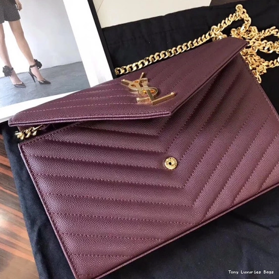 Tony Luxuries CASSANDRE WALLET MATELASSÉ YSL CHAIN 0815